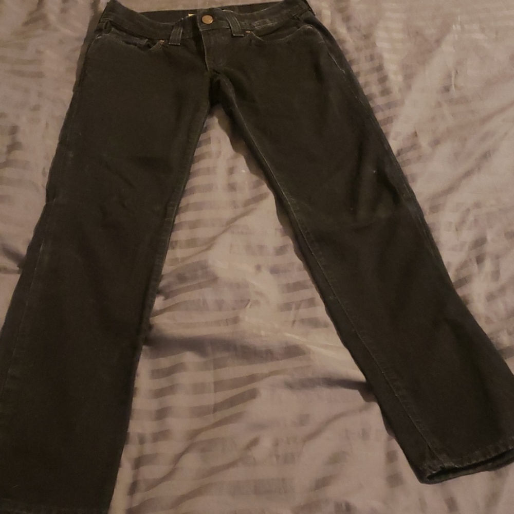 Old Navy Ultra Low Waist Skinny Size 6 black jeans